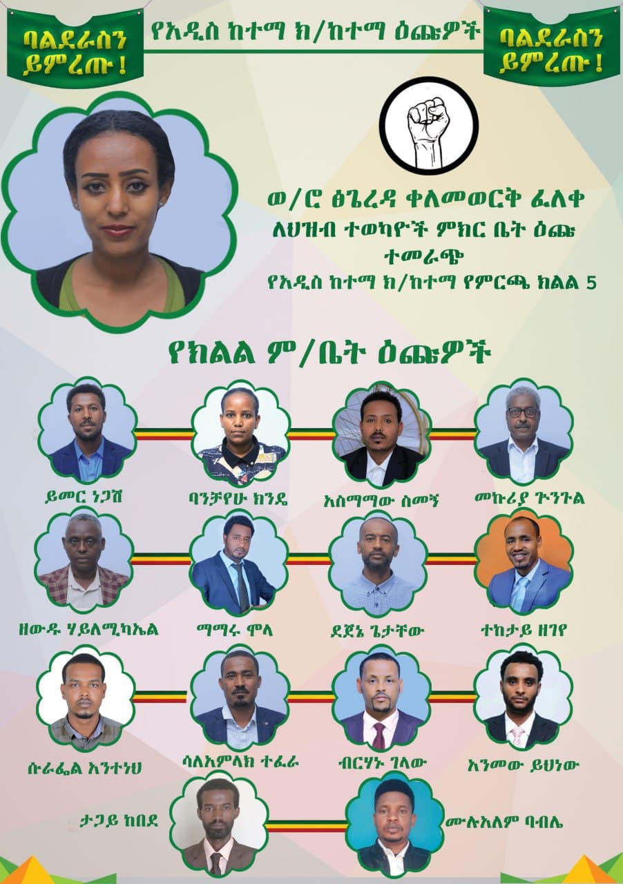 Addis-ketema-zone-5-candidates