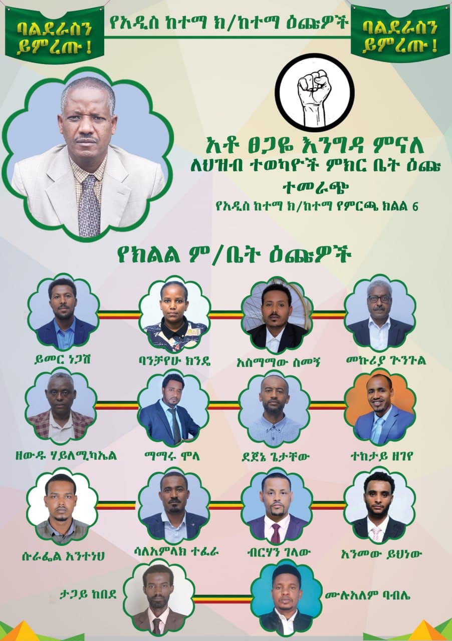 Addis-ketema-zone-6-candidates